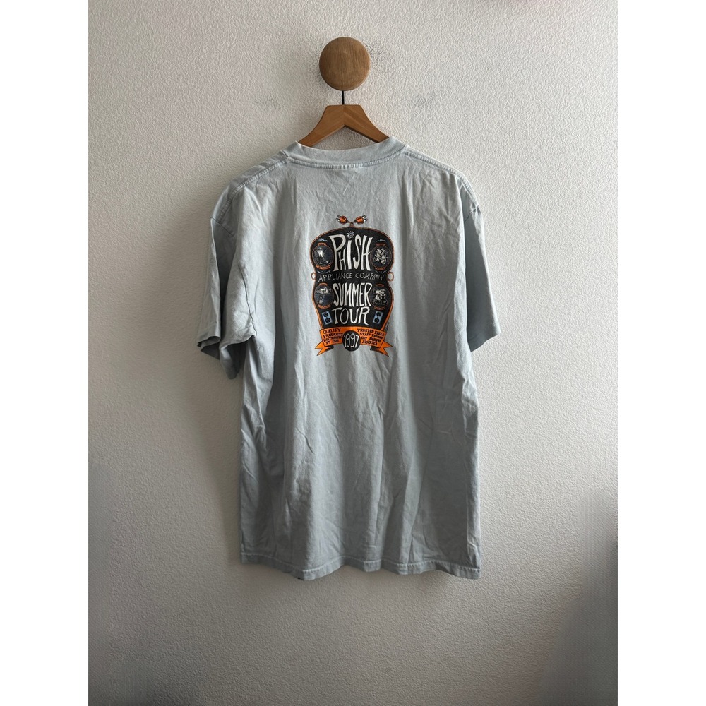 Vintage 1997 Phish Appliance Company Summer Tour Tshirt Light Blue XL Tultex View 4